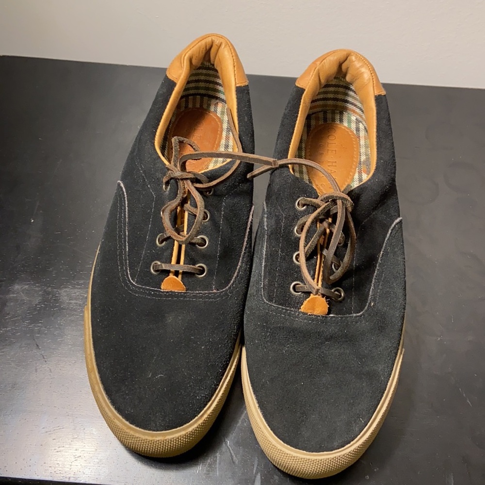 Cole Haan Black and Tan Athletic Shoes - Picture 2 of 6